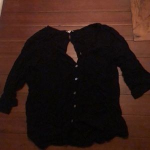 Button-down too with exposed back